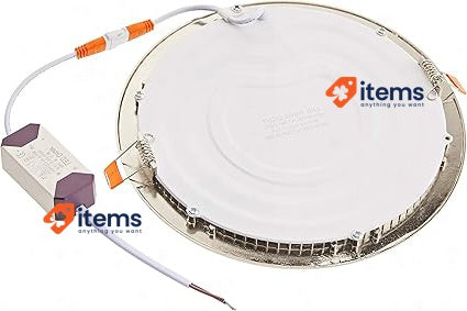 Jandei 2X LED Downlight 18W Round, Steel, Cool White 6000K - 18 W, W Ceiling