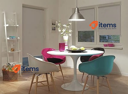 Deco Company Roller Blind - Thermal With Backing For Clamped On White High All