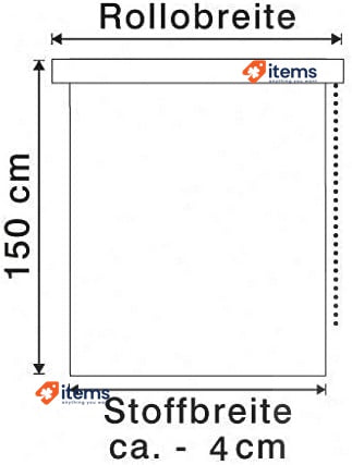 Deco Company Roller Blind - Thermal With Backing For Clamped On White High All
