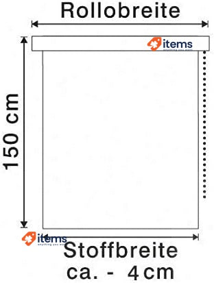 Gardinia Roller Blind With Clamps, Daylight Tent, Opaco White Deco Company Be Or