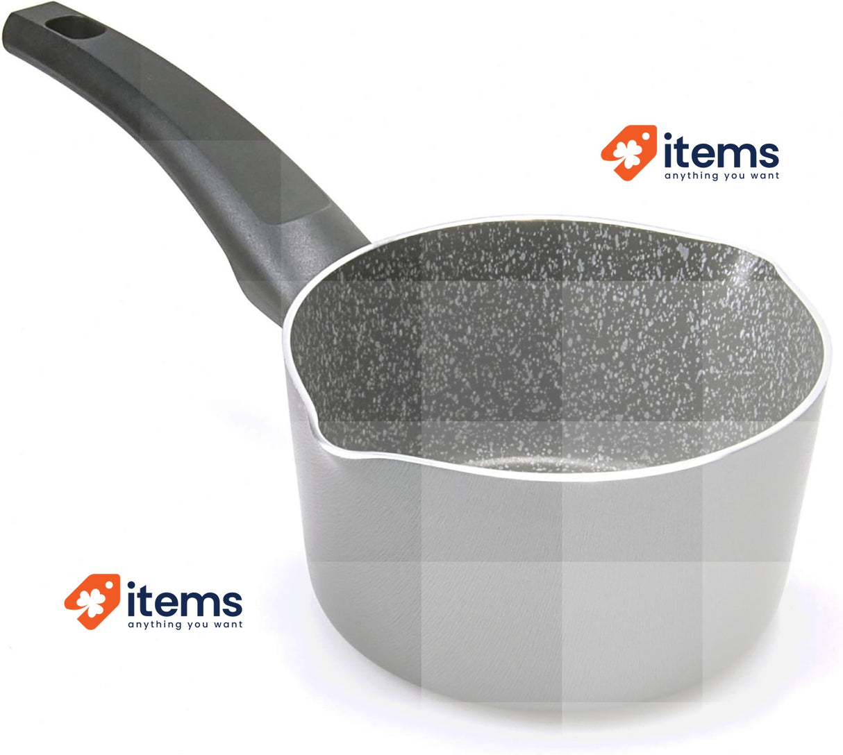 ALLUFLON Tradition Italy Casserole, Aluminium, Black, 14 Cm Saucepans