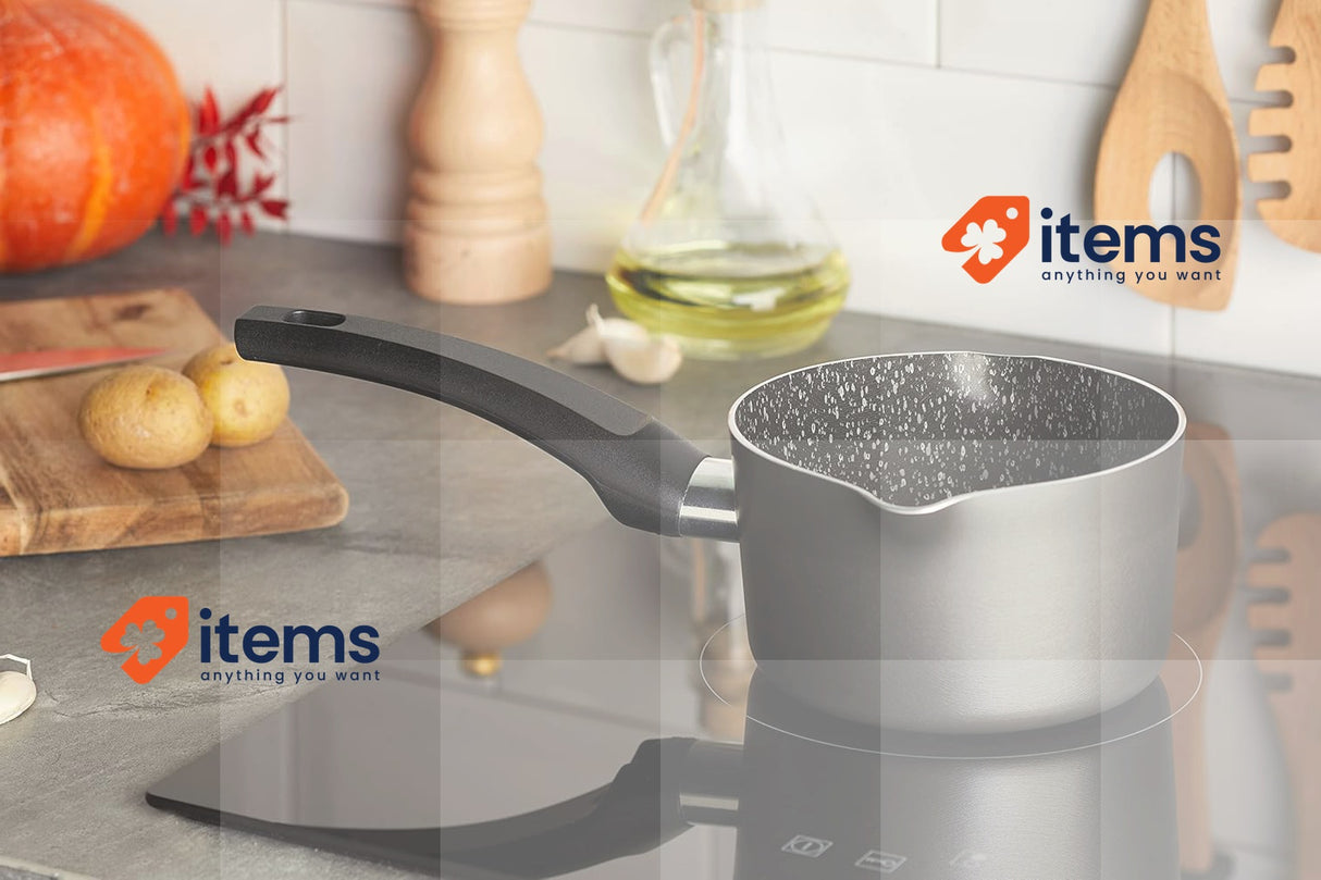 ALLUFLON Tradition Italy Casserole, Aluminium, Black, 14 Cm Saucepans