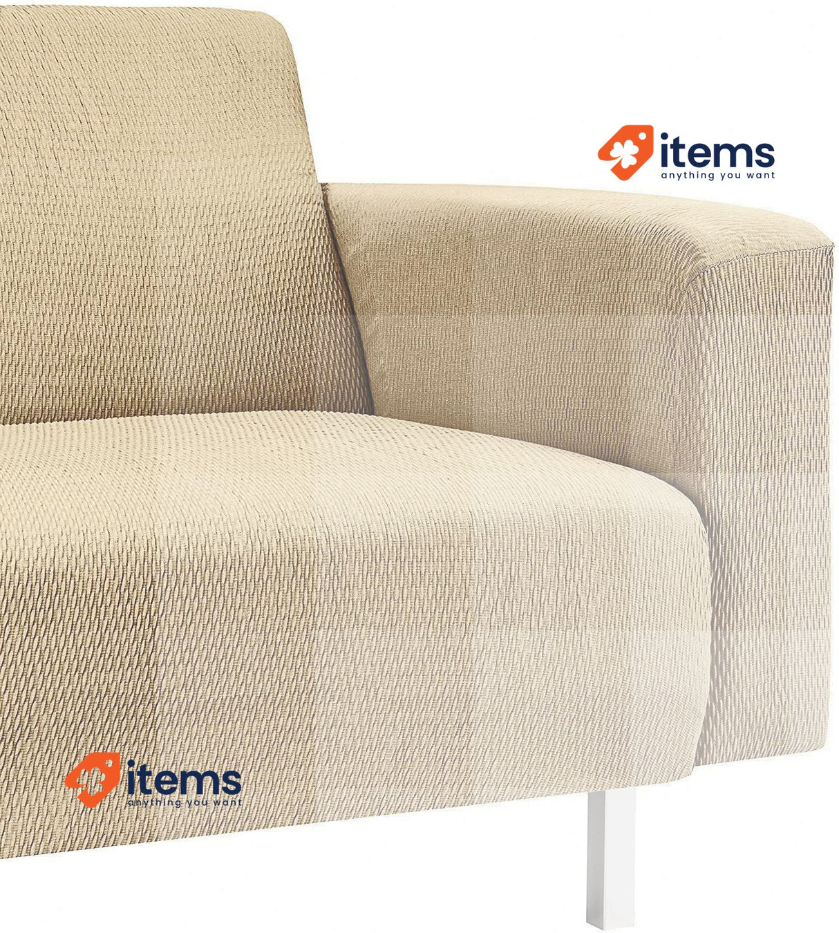 Martina Home Sofa Case 3 Seater Beige Tunisia Fabric Cm Slip Covers 220 cm 170