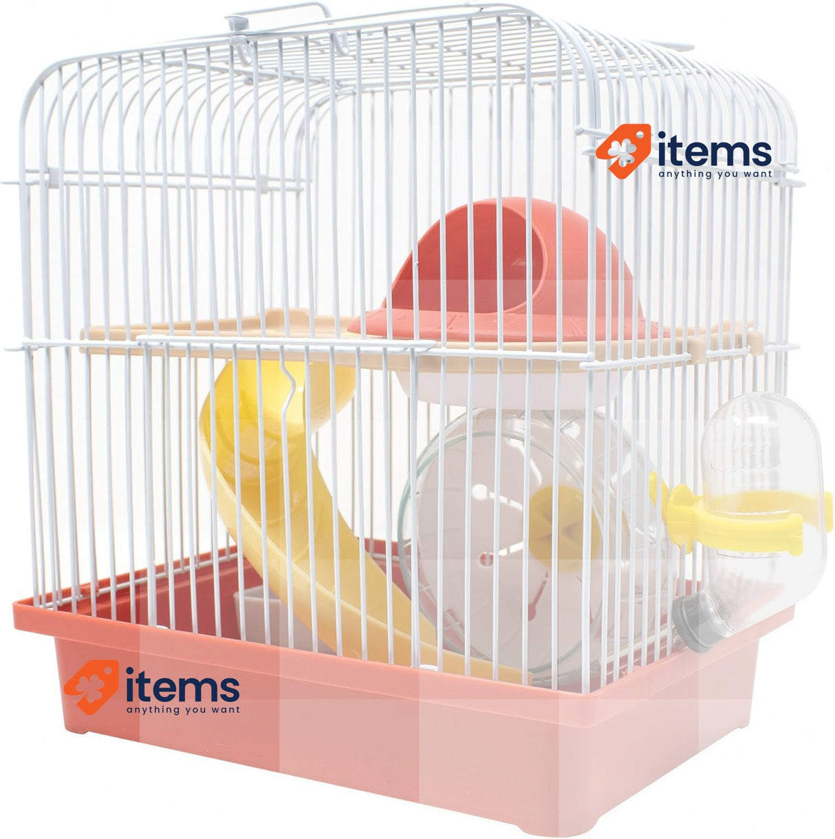 ICA HAM15 Straight – Play Garden Metal Cage, Large, Random Colours