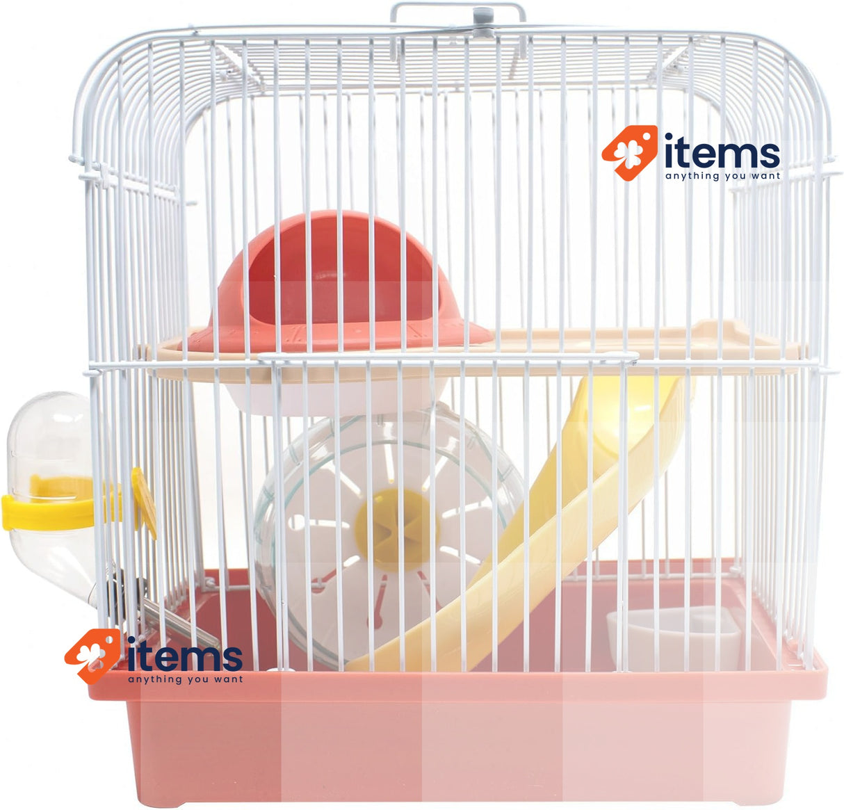 ICA HAM15 Straight – Play Garden Metal Cage, Large, Random Colours