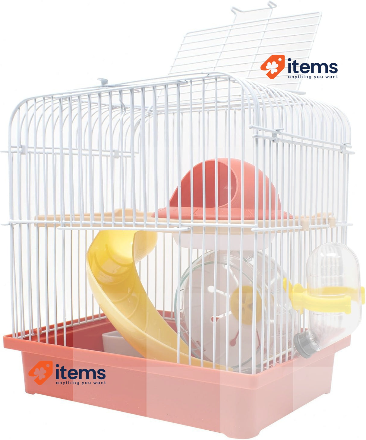 ICA HAM15 Straight – Play Garden Metal Cage, Large, Random Colours