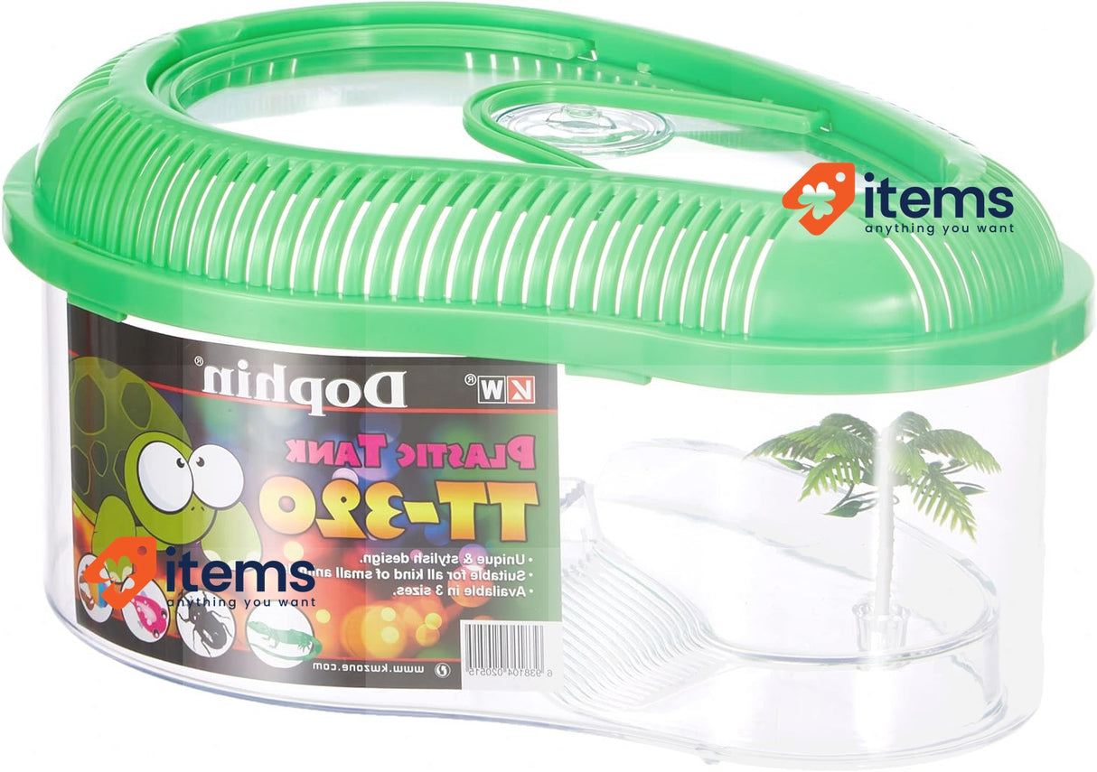 ICA TT-320 Turtle with Lid Enclosure For Crab Frog Salamander Turtle Newt