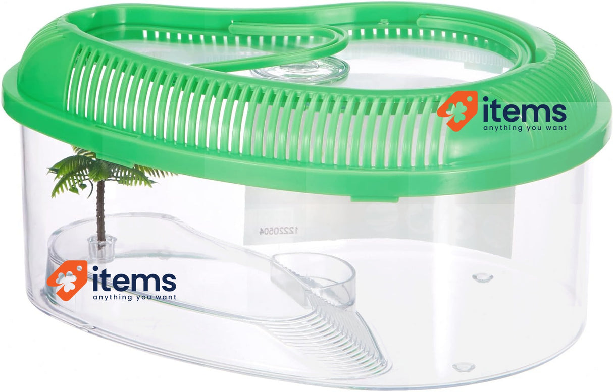 ICA TT-320 Turtle with Lid Enclosure For Crab Frog Salamander Turtle Newt