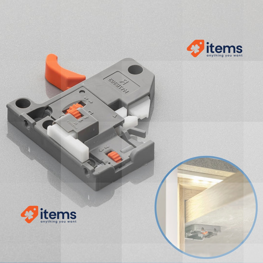 GTV - Underfloor Guides 1 Pair Drawer Slides With Soft Close System Self Closing