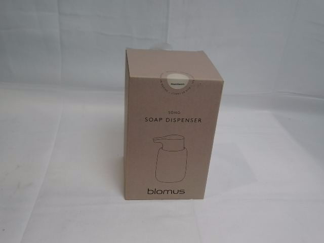 blomus Soap Dispenser, Ceramic, plastic, silicone, Moonbeam 14 cm 5 cm 25 l 9,5