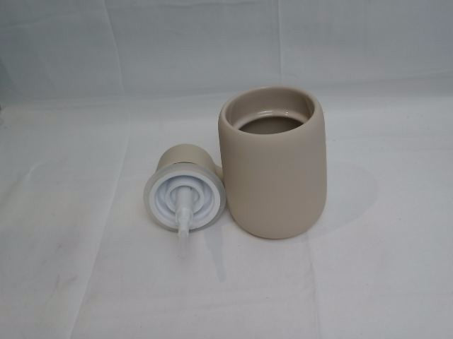 blomus Soap Dispenser, Ceramic, plastic, silicone, Moonbeam 14 cm 5 cm 25 l 9,5
