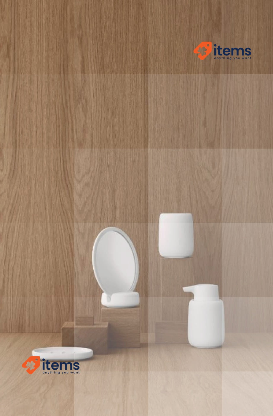 blomus -SONO Ceramic Toothbrush Beaker, (H x W x D): 11 x 8.5 x 8.5 cm