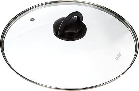 Ibili Glass Cover Foldable Handle 28 Cm, 28 x 28 x 4 cm Transparent