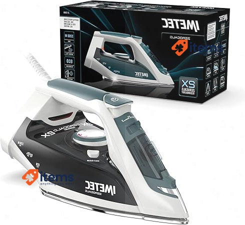 Imetec ZeroCalc Z1 2500 - Steam Iron Antique Technology Stainless Steel Plate