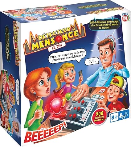 PLAY FUN BY IMC TOYS Lie Detector (French Version) Family Board Game with 500+