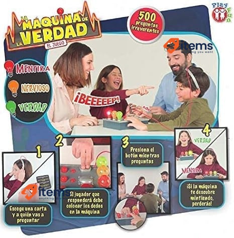 PLAY FUN BY IMC TOYS Secret Detector Truth Or Lie Game, Italian Verison German