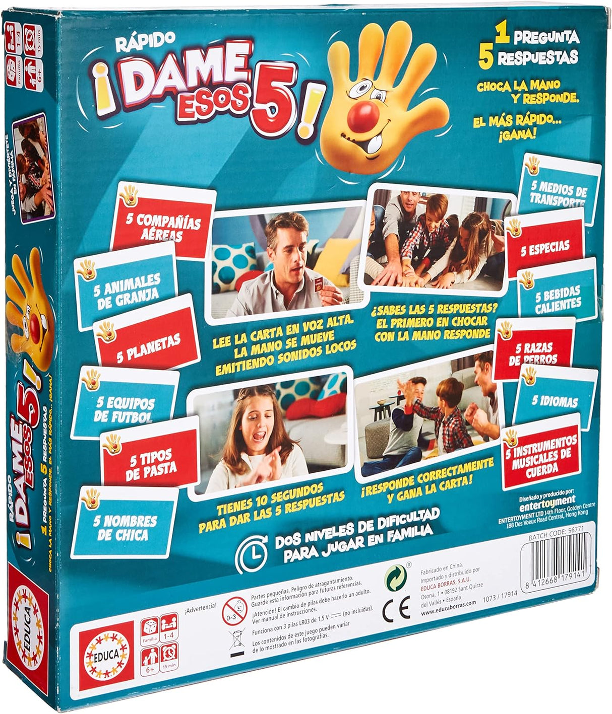 Educa Dame Esos Five Board Game