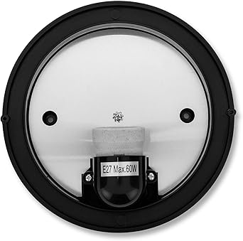 Velamp Bubble-n Round Wall Light, Black