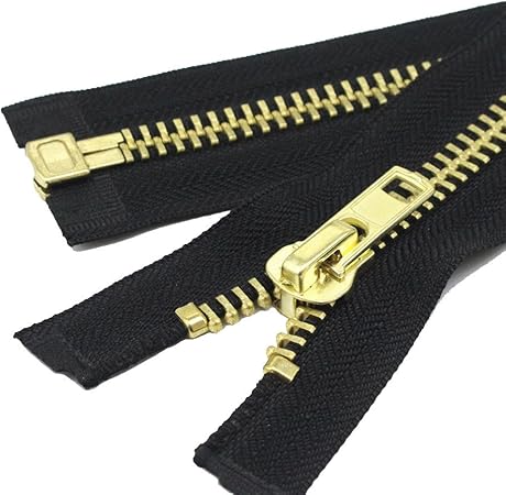 YaHoGa #10 30 Inch Brass Separating Jacket Zipper Y-Teeth