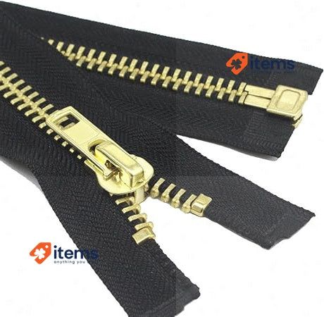 Yahoga #10 30 Inch Brass Separating Jacket Zipper Y - Teeth Metal Heavy Y-Teeth