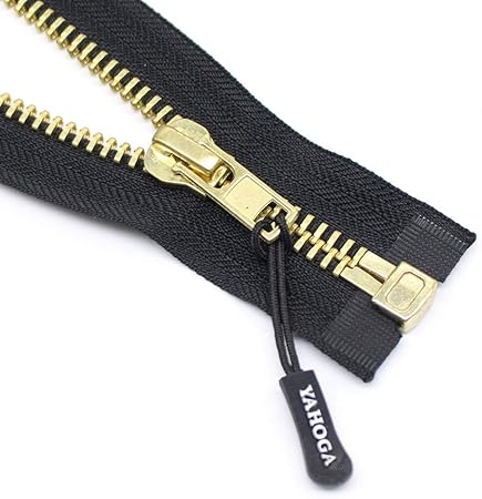 YaHoGa #10 30 Inch Brass Separating Jacket Zipper Y-Teeth