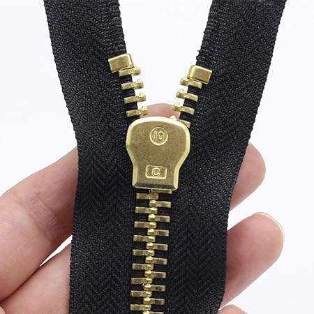 YaHoGa #10 30 Inch Brass Separating Jacket Zipper Y-Teeth