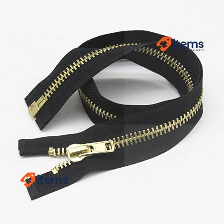 Yahoga #10 30 Inch Brass Separating Jacket Zipper Y - Teeth Metal Heavy Y-Teeth