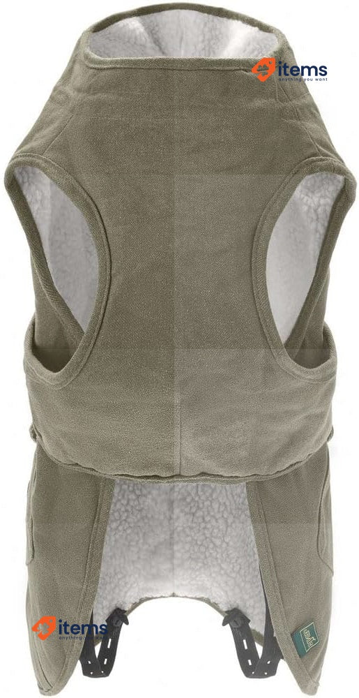 HUNTER UPPSALA TREND Dog Coat, Parker, With Cotton, Lined, 55, Khaki Clothing