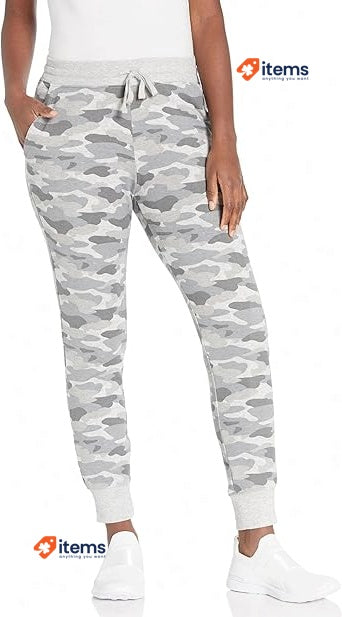 Amazon Essentials Women's Fleece Jogger Sweatpant Light Grey XL Cuffed Jogging