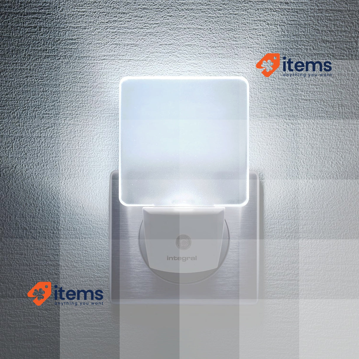 Integral LED Night Lights Pack of 2 Lights Connectable Sensor Night Lighting