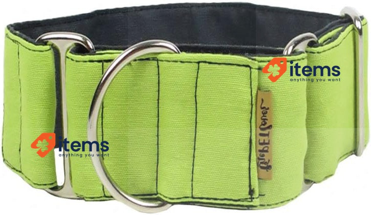 ThePetLover Martingale Dog Collar Small - Adjustable (30-40cm) x 4cm in Green
