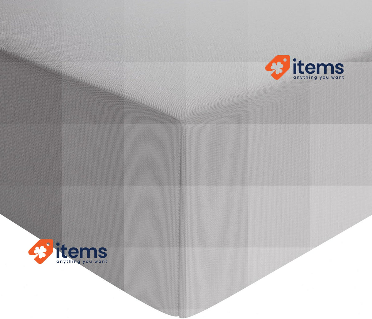 Amazon Basics 100% Cotton Jersey Fitted Sheet 90 x 200 cm, Dark Grey