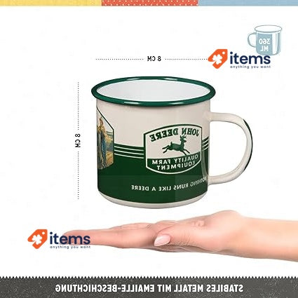 Nostalgic-Art 43208 - John Deere Quality Farm Equipment Enamel Mug 360ml Retro