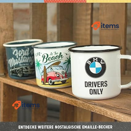 Nostalgic-Art 43208 - John Deere Quality Farm Equipment Enamel Mug 360ml Retro