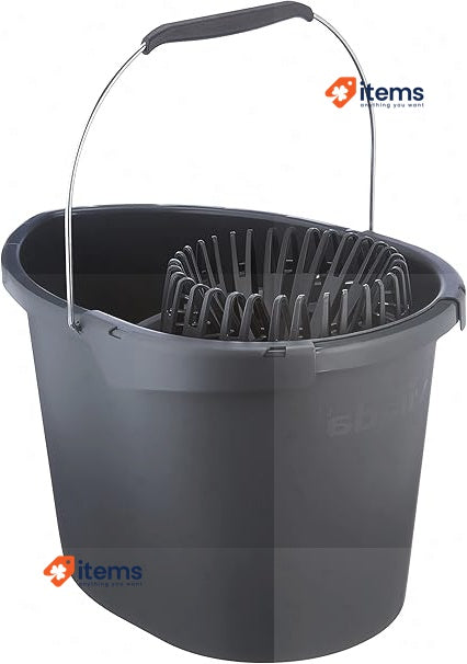 Vileda Cube Storage Bin - Grey, 7 L Capacity, Rectangular 48×29×39 Cm Household