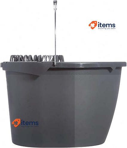 Vileda Cube Storage Bin - Grey, 7 L Capacity, Rectangular 48×29×39 Cm Household