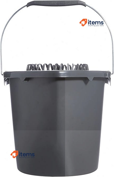 Vileda Cube Storage Bin - Grey, 7 L Capacity, Rectangular 48×29×39 Cm Household