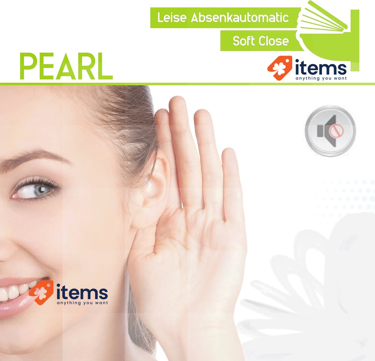 Aqua Bagno White Polypropylene D-Shaped TOILET_SEAT