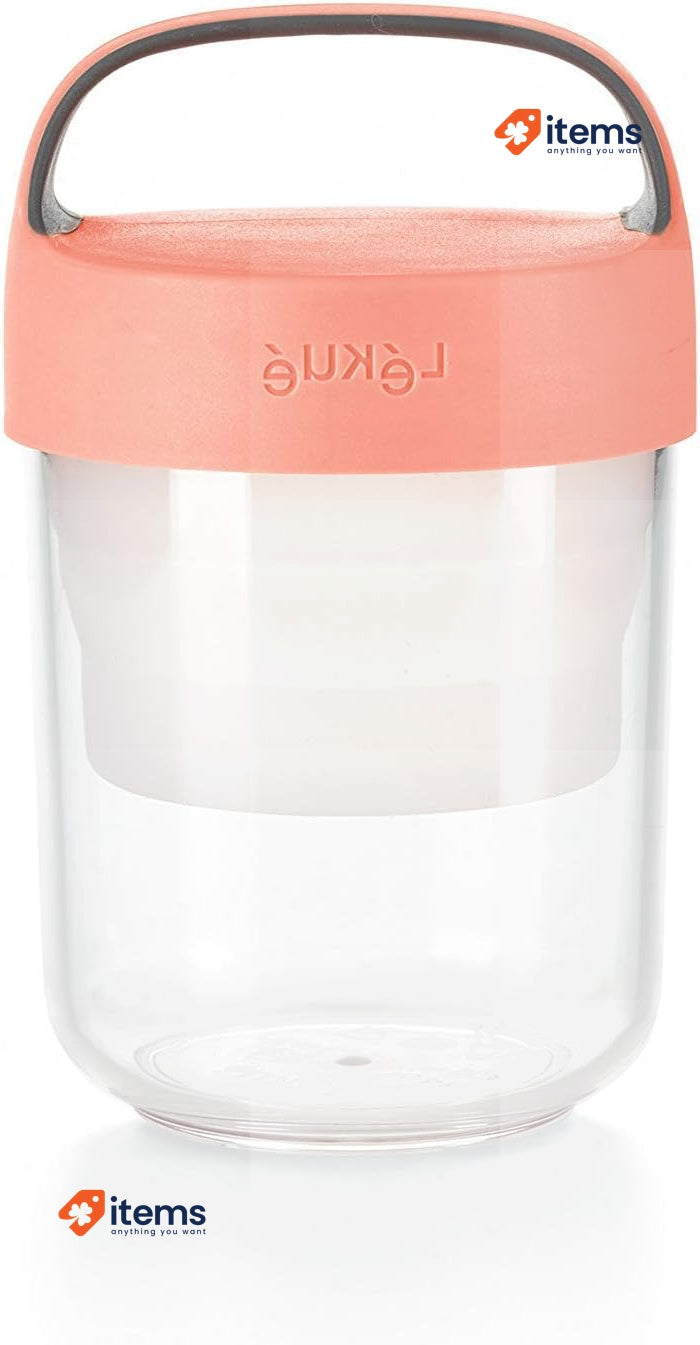 Lékué Airtight Container for Transporting Food Breakfast Lunch Snacks 400 ml