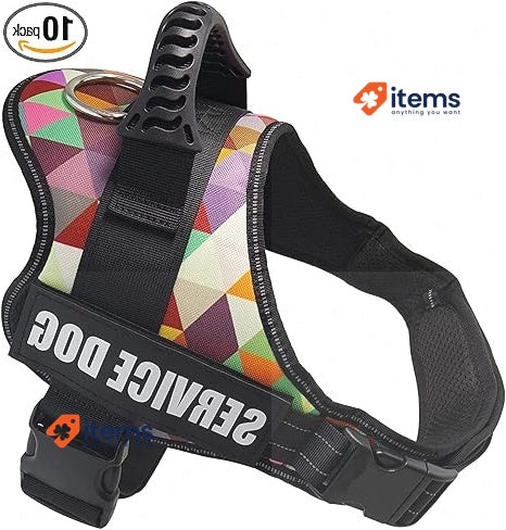 Wodondog Adjustable Reflective Dog Harness Multicolor Anti - Pull Soft Padded
