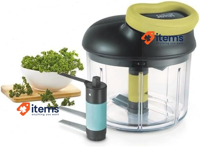 Tefal K1321224 Hachoir Manuel 5 Seconds Lame Glace Pilee Transparent