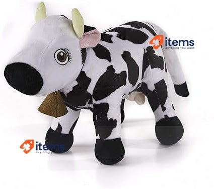 LA GRANJA DE ZENÓN Zenon Farm - Cow Lola, DX Peluche 20 cm Black White