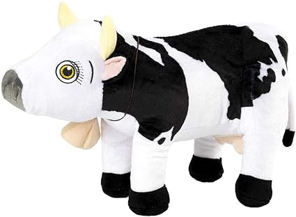 LA GRANJA DE ZENÓN Zenon Farm - Cow Lola, DX Peluche 20 cm Black White