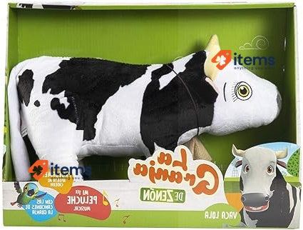 LA GRANJA DE ZENÓN Zenon Farm - Cow Lola, DX Peluche 20 cm Black White