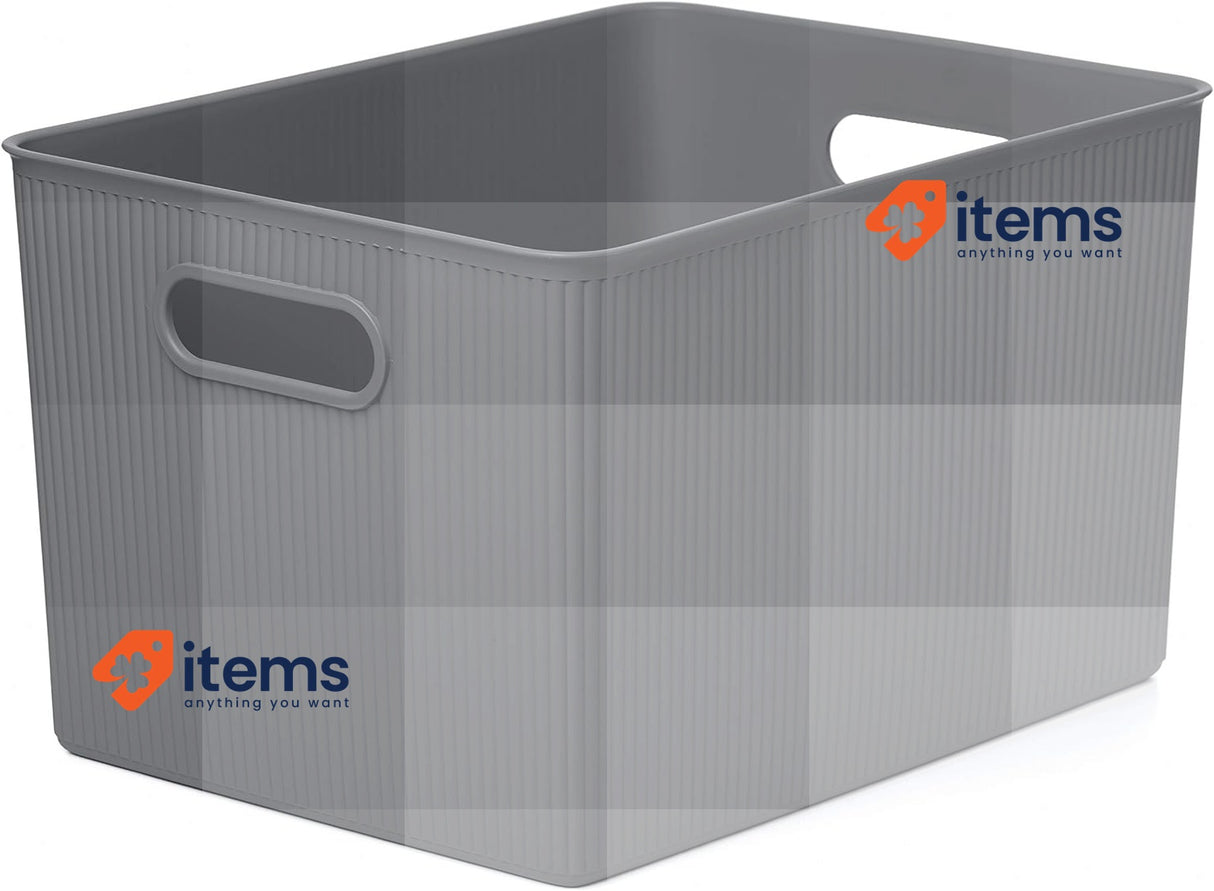 Tatay Storage Box Baobab, 22L Capacity, Polypropylene, BPA free Anthracite Grey