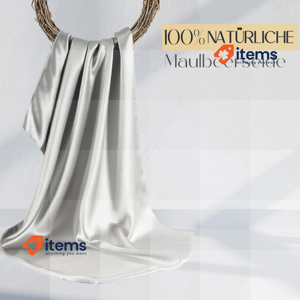 ZIMASILK 100% Mulberry Silk Pillowcase 1pc (40x60 cm, Dark Grey)