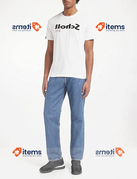 Schott NYC Men's T-Shirt
White/Black 3XL