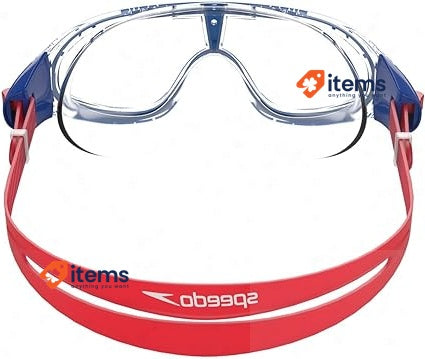 Speedo Unisex Hydropulse Swimming Goggle Comfortable Fit Red Single Size Biofuse