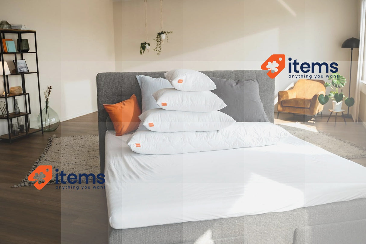 slepling Comfort 196136 pillow microfibre 23.62 x 31.50 inches 60 x 80 cm white