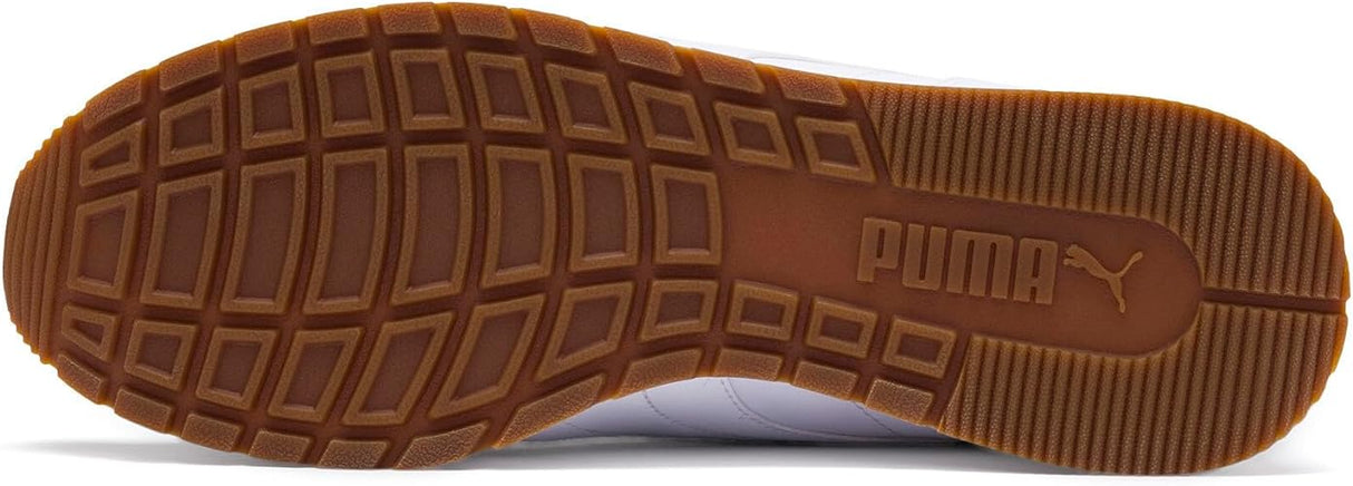 PUMA Mens St Runner V2 Leather Jr MNS Sneaker White 41 EU